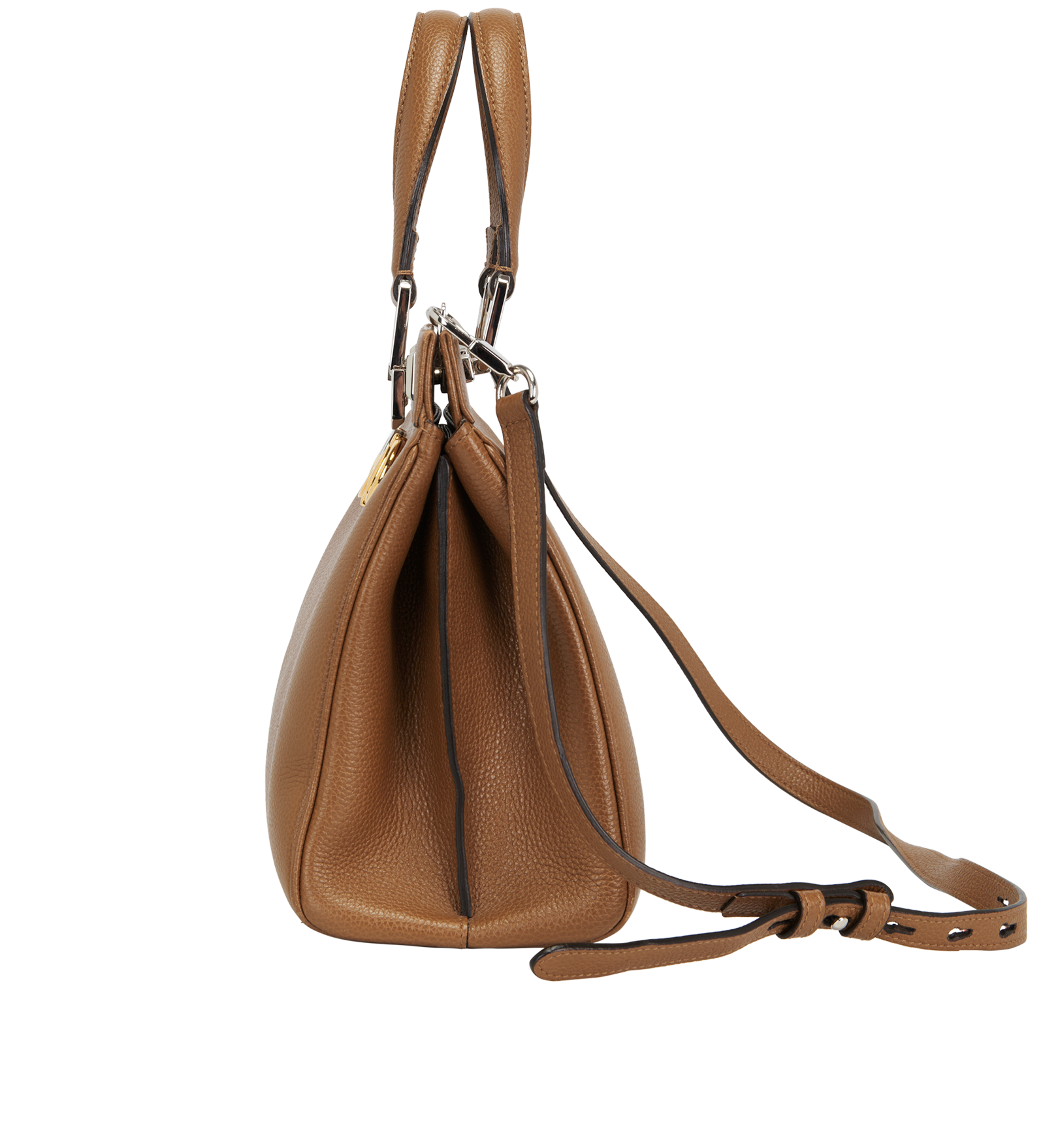 Medium Zumi Top Handle, &pound;750, Handbags, Tan, Leather, Bottom view